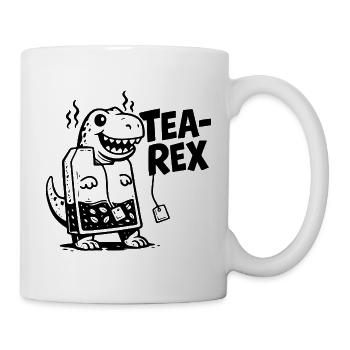  Lustiger Tee sarkastische Dinosaurier Teebeutel - Tasse - Weiß - Rechts