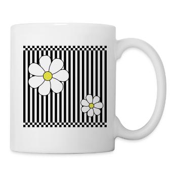 Stripes & Flowers - Tasse - Weiß - Rechts