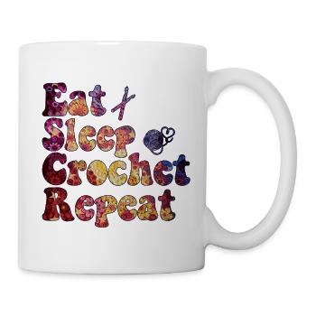 Häkeln  Häklerin Häkler - Tasse - Weiß - Rechts