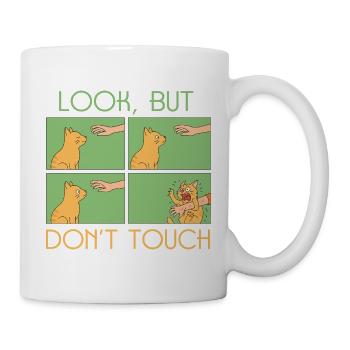 Katzen Spruch - Tasse - Weiß - Rechts