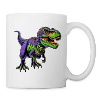 Dinosaurier - Tasse - Weiß - Rechts