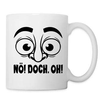 NÖ Lustige Sprüche - Tasse - Weiß - Rechts