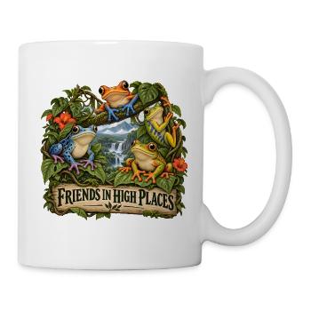 Bunte Gartenvögel Vogelbeobachtung Natur Vogellieb - Tasse - Weiß - Rechts