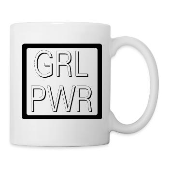 GRL PWR Feminist Girl Power Design - Tasse - Weiß - Rechts