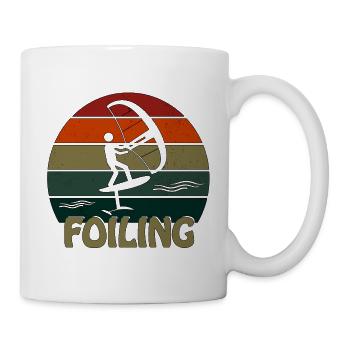 Foiling Retro Sunset - Tasse - Weiß - Rechts