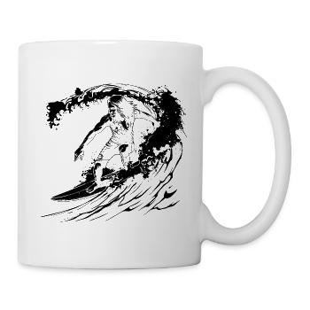 Surfer - Tasse - Weiß - Rechts