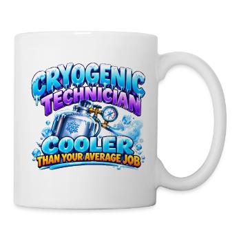 Kryogener Techniker – Kühler als der durchschnittliche Jo - Tasse - Weiß - Rechts