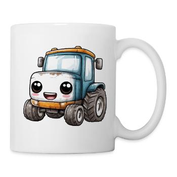 Kinder Traktor - Tasse - Weiß - Rechts