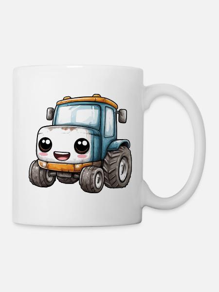Kinder Traktor - Tasse - Weiß