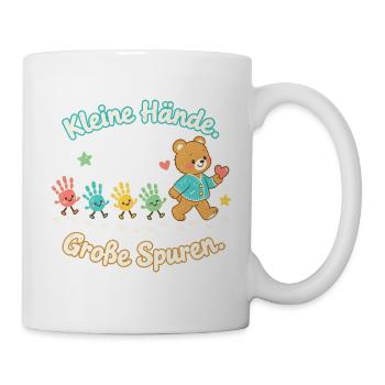 Erzieherin Geschenk Abschied Kita Dankeschön - Tasse - Weiß - Rechts