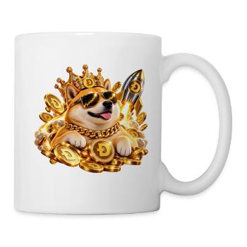 Doge to the Moon - Tasse - Weiß - Rechts