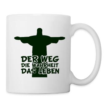 Jesus Der Weg Die Wahrheit Das Leben - Tasse - Weiß - Rechts
