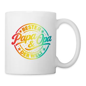 Bester Papa und Opa der Welt - Tasse - Weiß - Rechts