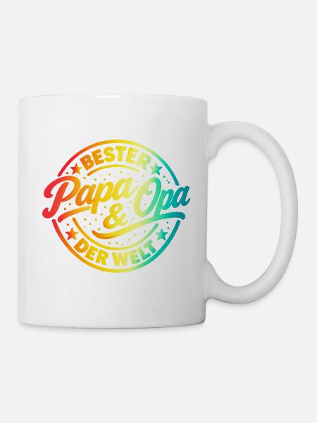Bester Papa und Opa der Welt - Tasse - Weiß