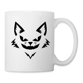 Halloween Fuchs – Spooky Fox Face - Tasse - Weiß - Rechts