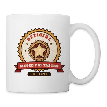 Offizieller Mince Pie Taster, Level: Experte - Tasse - Weiß - Rechts