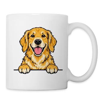 Golden Retriever - Tasse - Weiß - Rechts