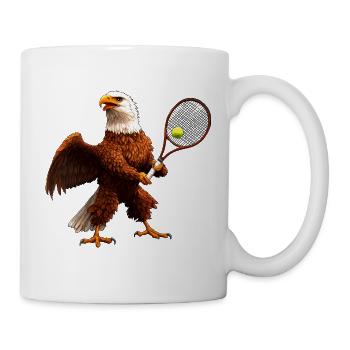 Tennis Adler Eagle - Tasse - Weiß - Rechts