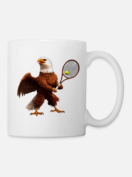 Tennis Adler Eagle - Tasse - Weiß