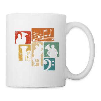 Tuba Orchester Tubist Musiker Blasmusik - Tasse - Weiß - Rechts