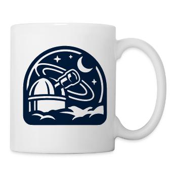Observatorium Weltall Icon - Tasse - Weiß - Rechts