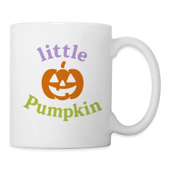Little Pumpkin Kürbis Kinder Halloween Herbst - Tasse - Weiß - Rechts