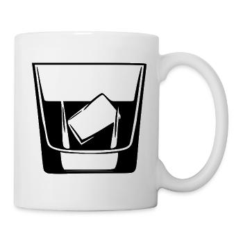 Whiskey Glas Geschenk Barkeeper Kellner  - Tasse - Weiß - Rechts