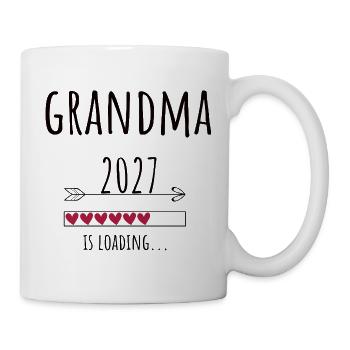 Pregnancy Announcement – Oma 2027 Geschenk - Tasse - Weiß - Rechts