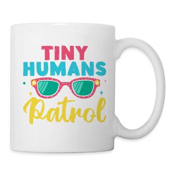 Pre K Teacher Humans Patrol Kindergarten Teacher - Tasse - Weiß - Rechts