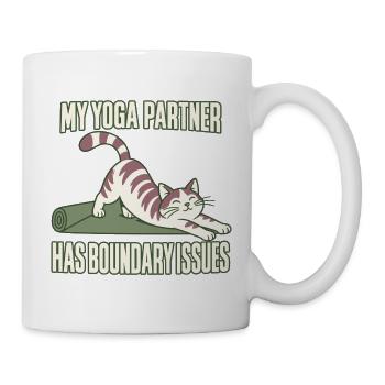 Yoga-katzenliebhaber Katze Mama - Tasse - Weiß - Rechts