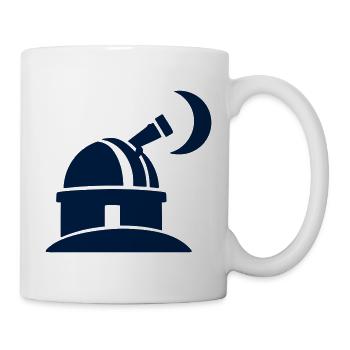 Sternwarte Observatorium Logo - Tasse - Weiß - Rechts