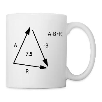 Algebra Mathe - Tasse - Weiß - Rechts