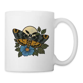 Schädelmotten-Mondblüte - Tasse - Weiß - Rechts