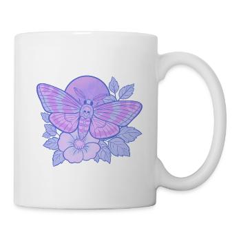 Mystic Skull Moth Pastellpastell - Tasse - Weiß - Rechts