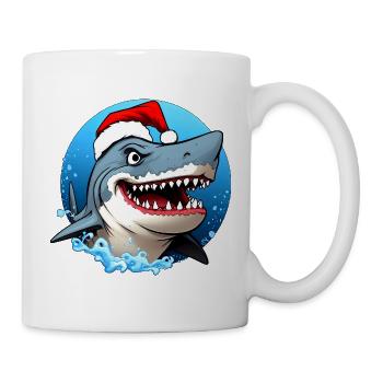 Haie Weihnachten - Tasse - Weiß - Rechts