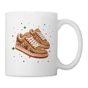 Lebkuchen-Sneaker zu Weihnachten  - Tasse - Weiß - Rechts