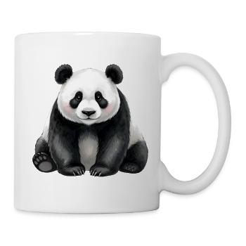  Süßer Panda Aquarell Pandabär Geschenk Christmas - Tasse - Weiß - Rechts