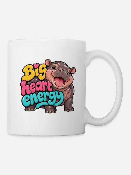 Zwergflusspferd - Tasse - Weiß