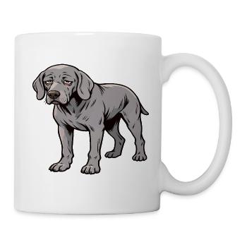 Weimaraner Weimaranerbesitzer Weimaranerliebhaber - Tasse - Weiß - Rechts