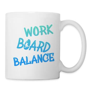 Snowboard - work board balance - Tasse - Weiß - Rechts