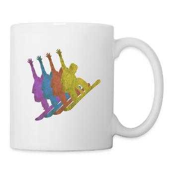 Snowboarding - Tasse - Weiß - Rechts