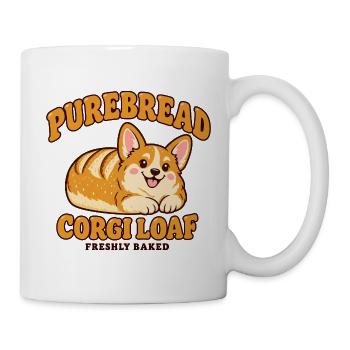 PureBread Corgi Laib Illustration - Tasse - Weiß - Rechts