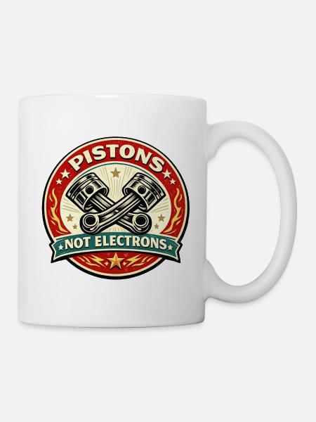 Kolben, keine Elektronen, die rasen - Tasse - Weiß