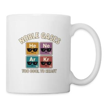 Coole Edelgase mit Sonnenbrillen - Tasse - Weiß - Rechts