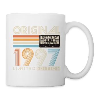 Original 1997 Jahrgang Vintage Geburtstag Geschenk - Tasse - Weiß - Rechts