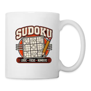 Sudoku-Logikzahlen - Tasse - Weiß - Rechts
