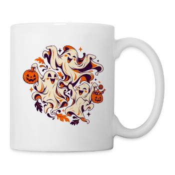 Halloween Geisterparade - Tasse - Weiß - Rechts