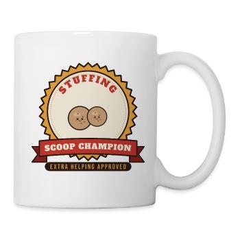 Champion der Füllungslöffel - Tasse - Weiß - Rechts