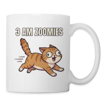 3 AM Zoomies Katze Cartoon - Tasse - Weiß - Rechts