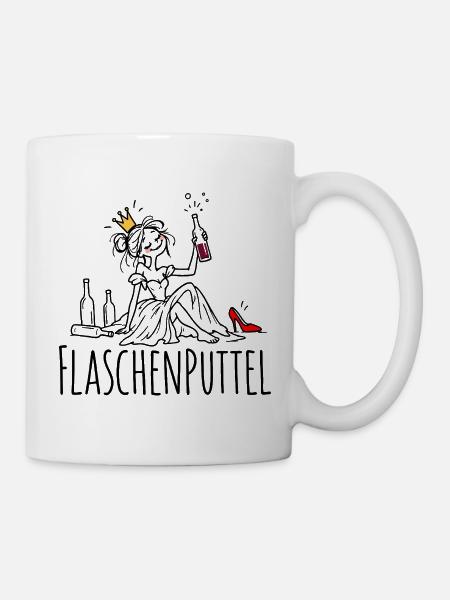 Flaschenputtel – Märchenhaft beschwipst - Tasse - Weiß